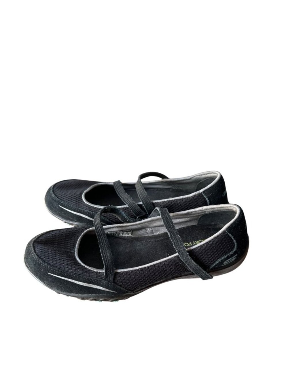 Skechers Size 6 Women Relaxed Fit Memory Foam Bikers Sneakers Black New